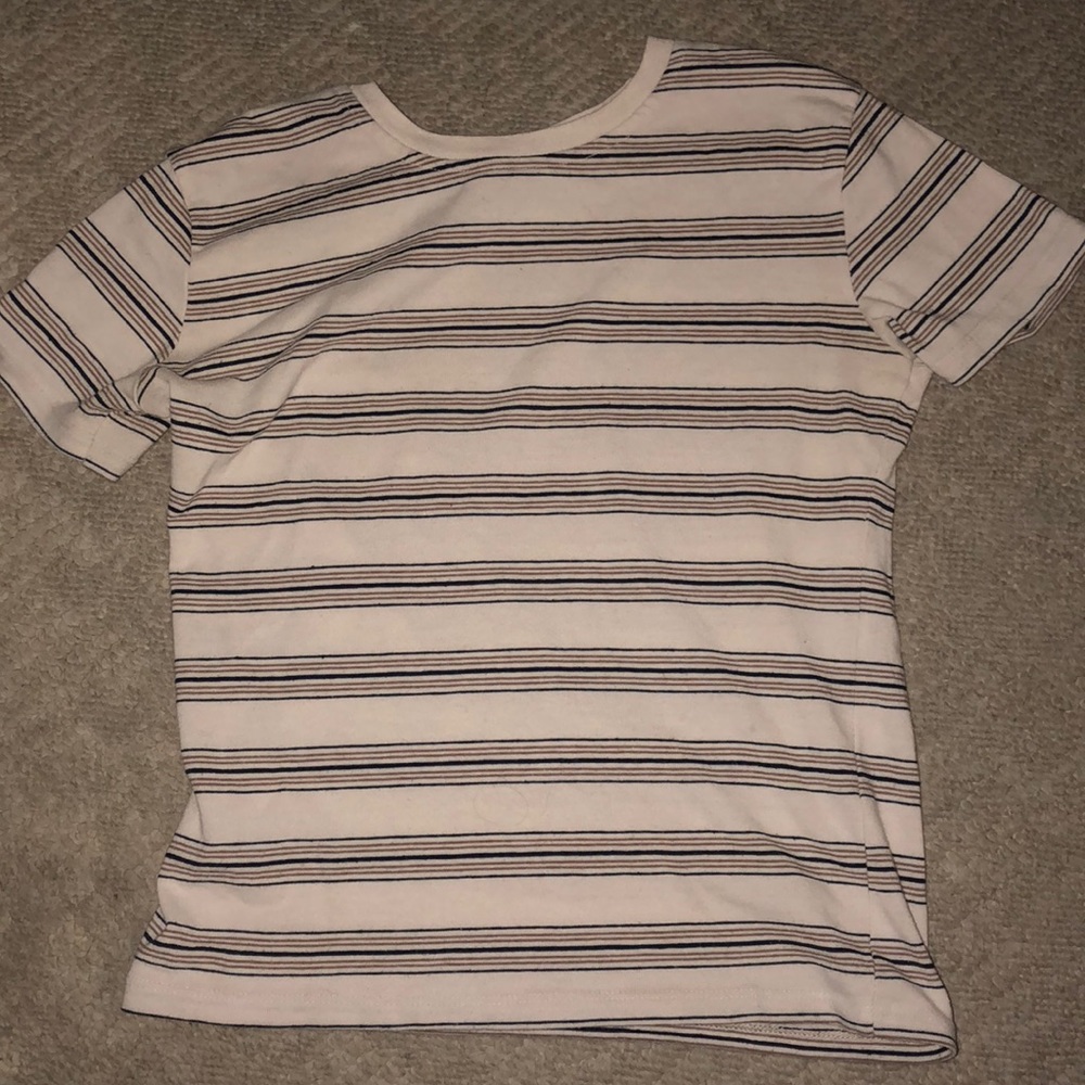 Brandy Melville striped short sleeve crew neck